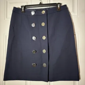 NWT Pink Tartan Navy Blue Skirt, Size 8