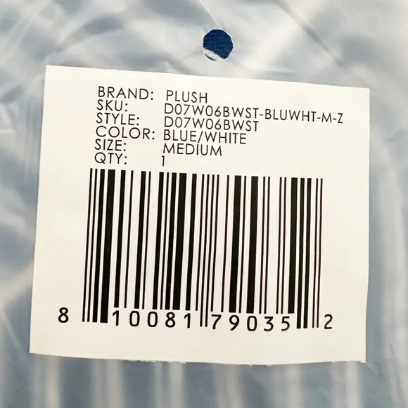 NWT- PLUSH Revolve Striped Sleep Dress Blue &amp; White