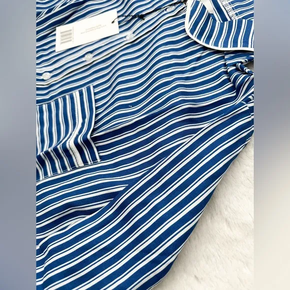 NWT- PLUSH Revolve Striped Sleep Dress Blue &amp; White