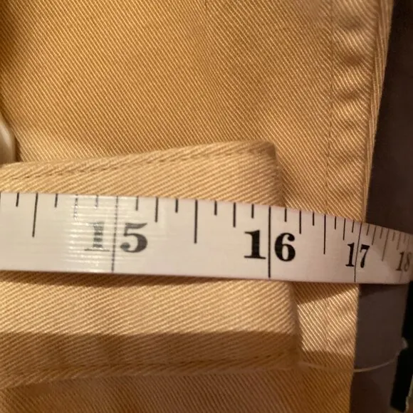 NWT Ralph Lauren Denim Beige Trumpet Skirt Size 6 Waist 32&quot; Length 29&quot;