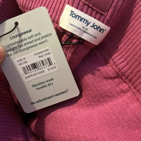NWT! TOMMY JOHN KNIT JOGGERS