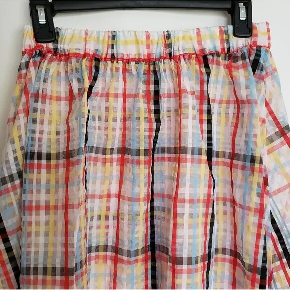 NWT Urban Outfitters Sheer A-line Midi Skirt M…