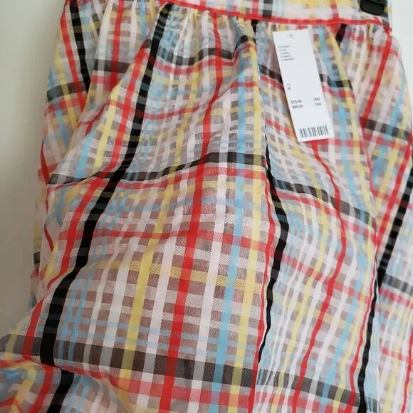 NWT Urban Outfitters Sheer A-line Midi Skirt M…