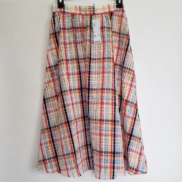 NWT Urban Outfitters Sheer A-line Midi Skirt M…