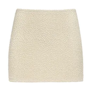 Oat Texture Micro Skirt