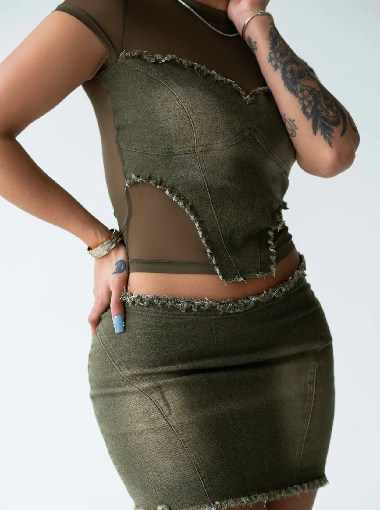 OLIVE YOU SKIRT SET