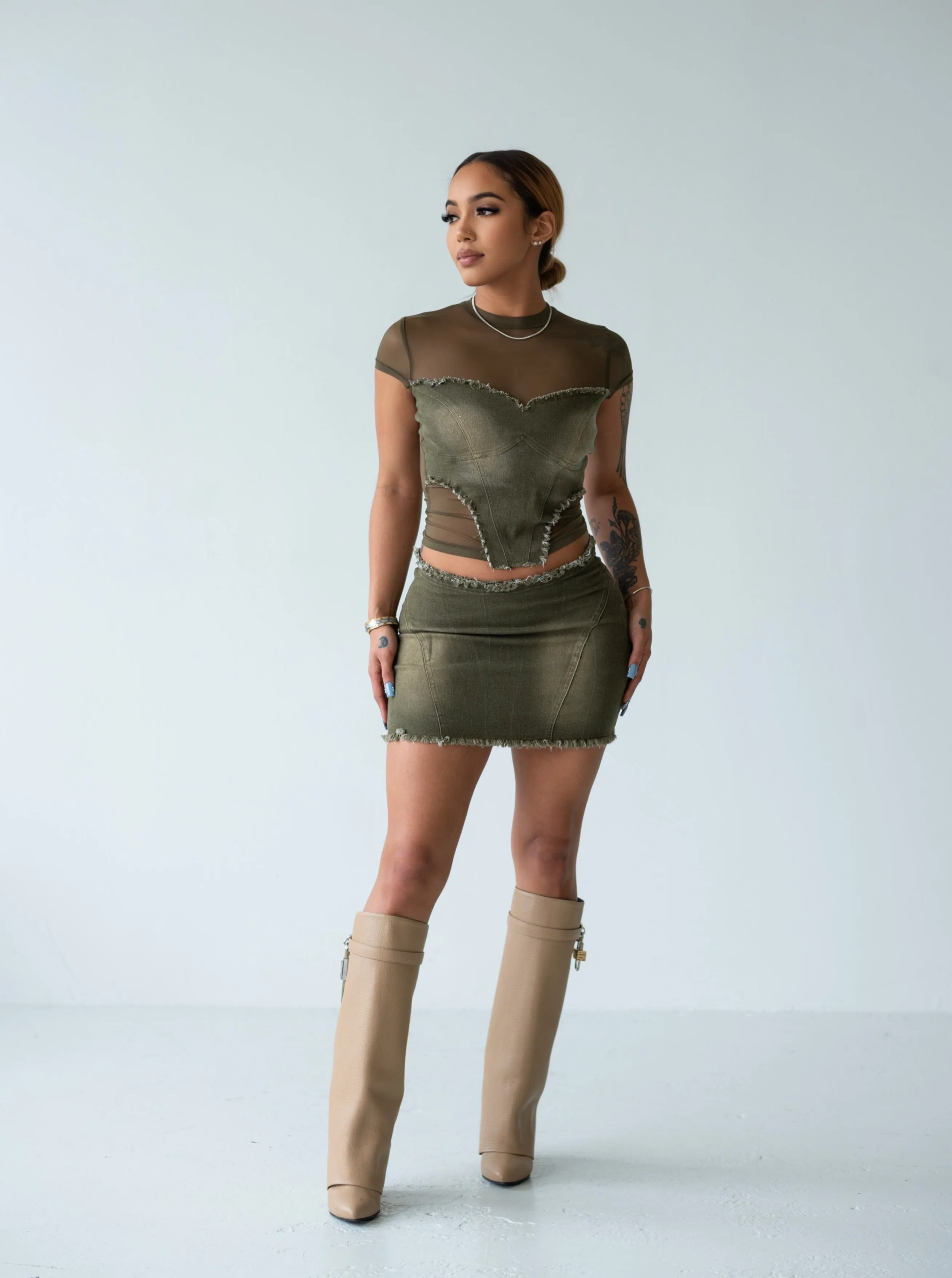 OLIVE YOU SKIRT SET