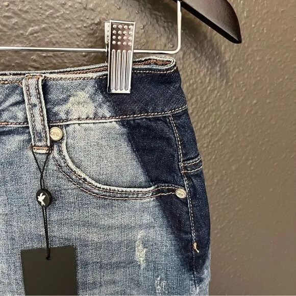 One Teaspoon 2020 Mini High Waist Denim Skirt in Superstar Blue size 23