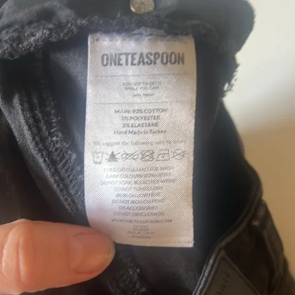 One Teaspoon Black Swan Mini Skirt Size 25