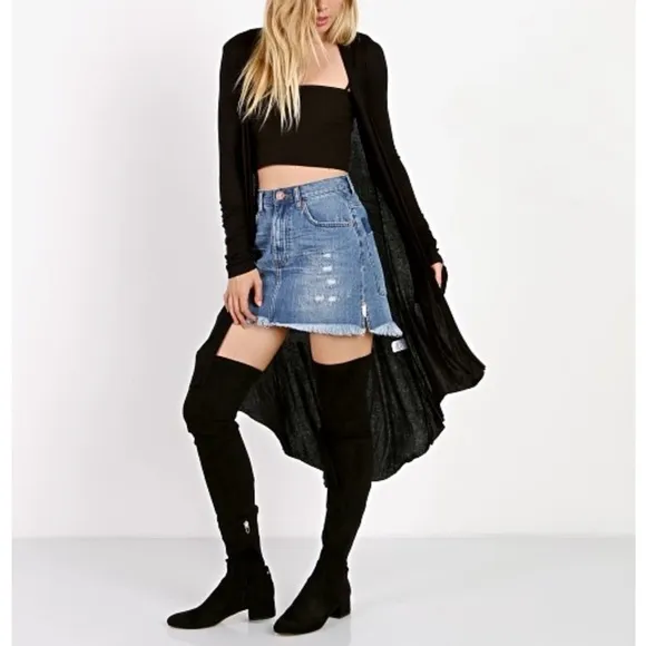 One Teaspoon Mini Skirt Pacifica Denim Skirt