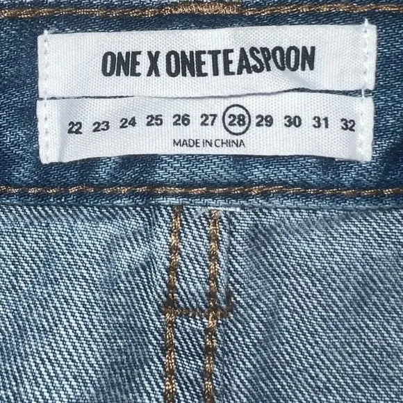 One Teaspoon Mini Skirt Pacifica Denim Skirt