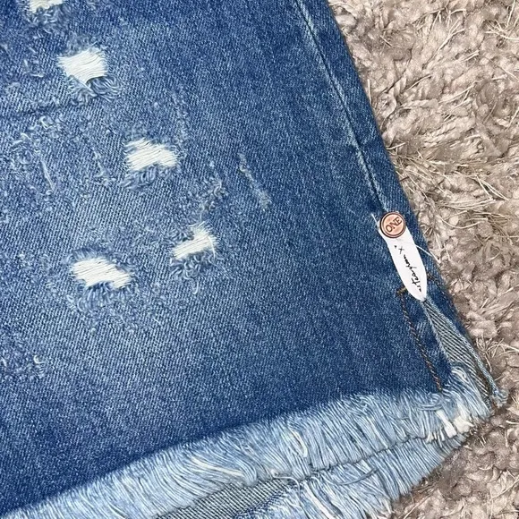 One Teaspoon Mini Skirt Pacifica Denim Skirt