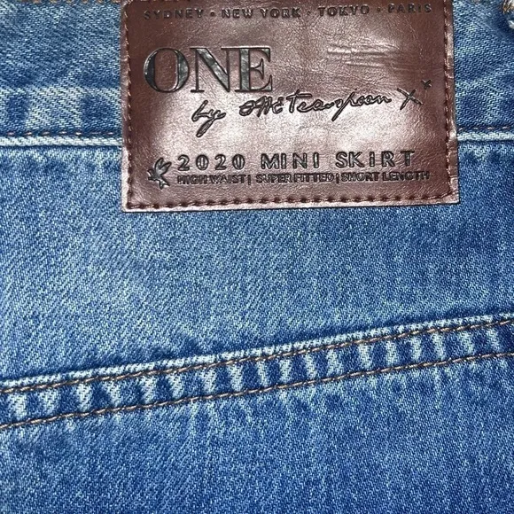 One Teaspoon Mini Skirt Pacifica Denim Skirt