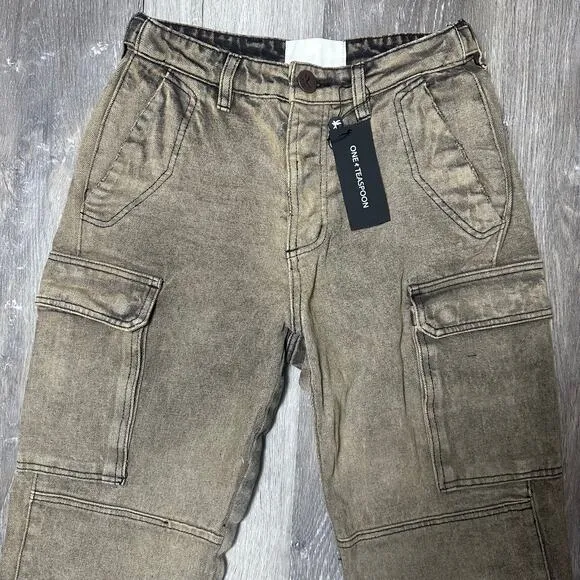 One Teaspoon Rust Cargo Motion Pants Jeans