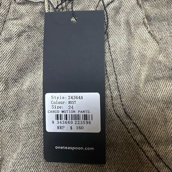 One Teaspoon Rust Cargo Motion Pants Jeans