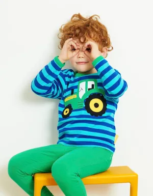 Organic Tractor Applique T-Shirt