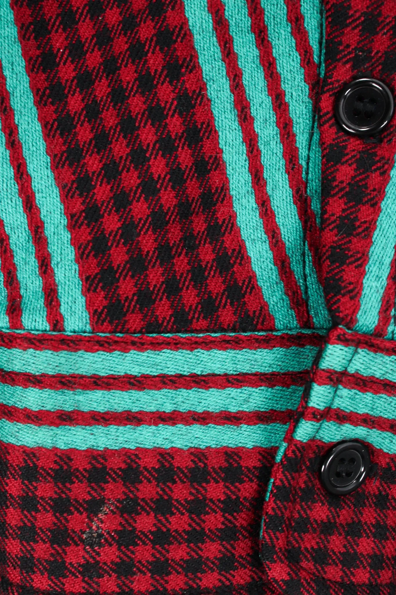 Oversized Striped Plaid Shirt
