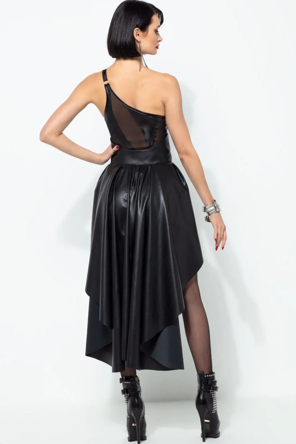 PANTHERE Buckled Belt Skirt