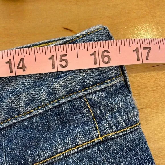 Paper Denim &amp; Cloth Blue Denim Mini Skirt 30 Medium 10 Anthropologie Brand