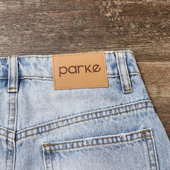 PARKE DENIM MAXI SKIRT WITH SLIT SIZE XS