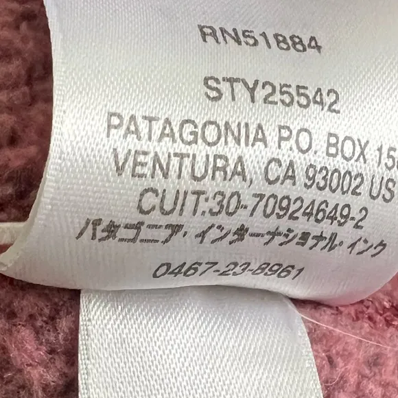 Patagonia Better Sweater Full Zip Jacket Women's 25543 Purple Pink Small