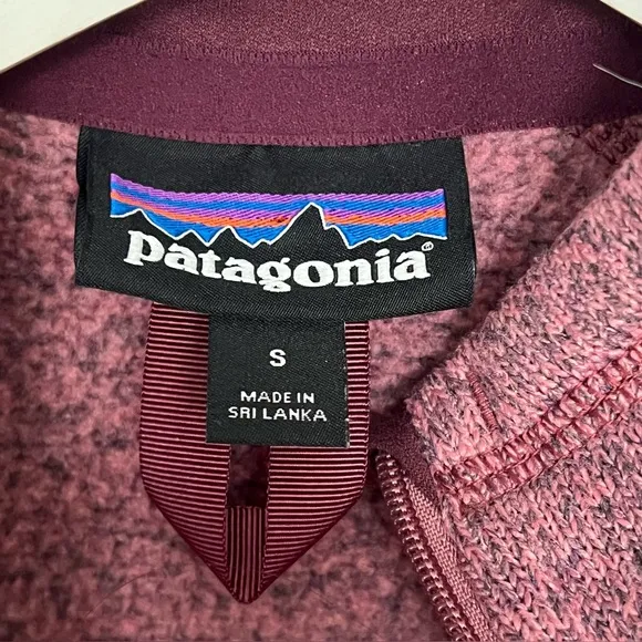 Patagonia Better Sweater Full Zip Jacket Women's 25543 Purple Pink Small