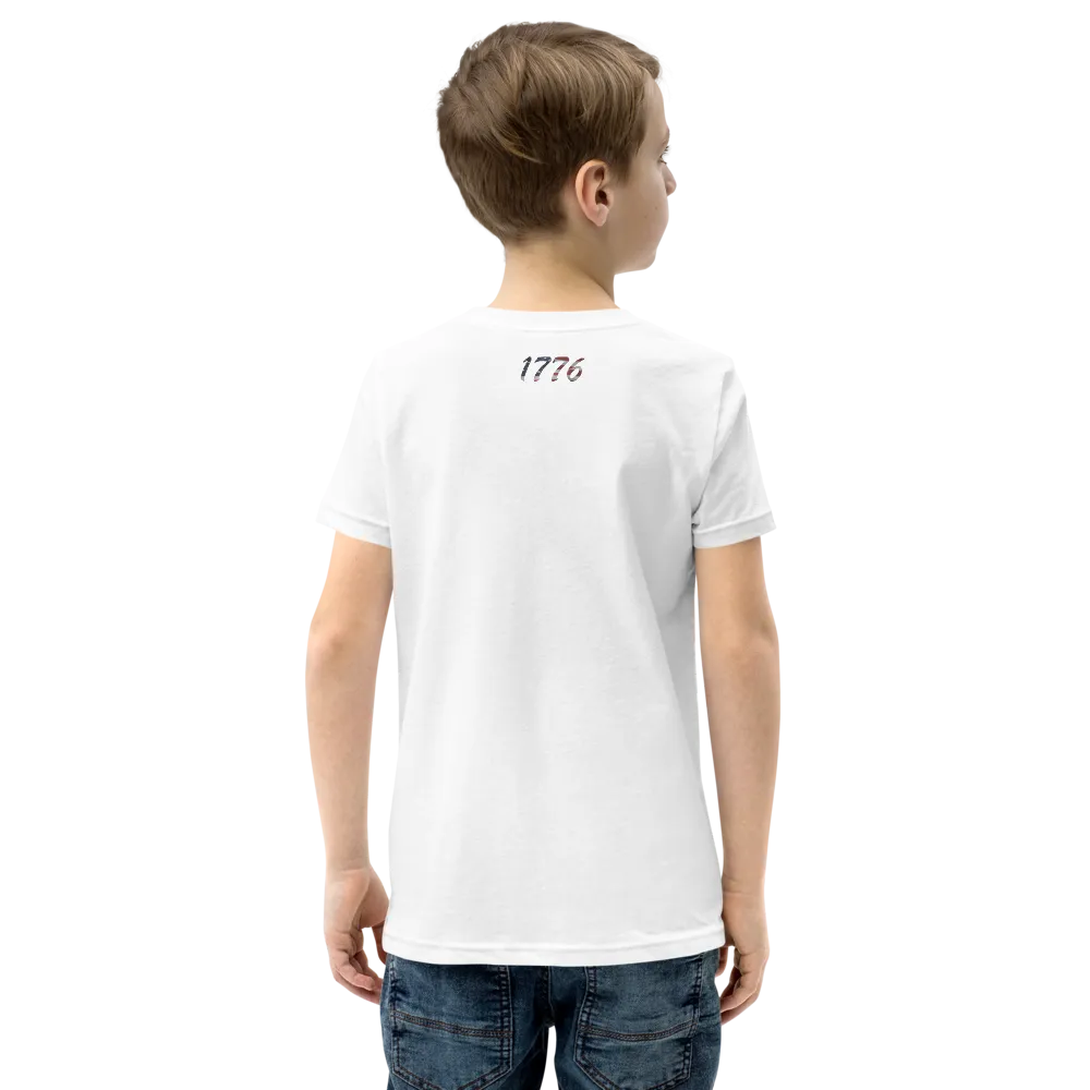 Patriot Eagle Logo RWB Flag T-Shirt Youth