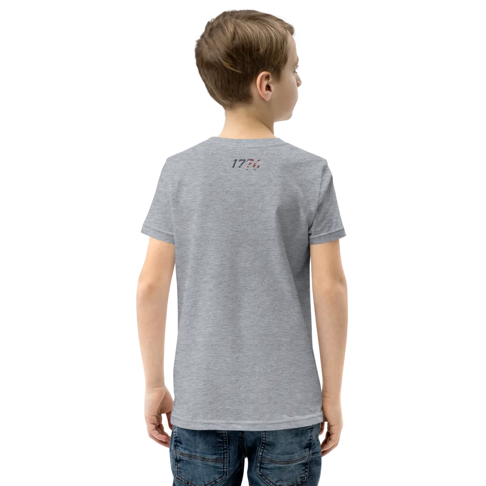 Patriot Eagle Logo RWB Flag T-Shirt Youth