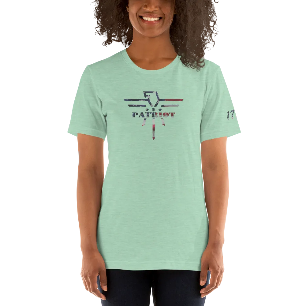 Patriot Eagle Logo RWB Flag T-Shirt