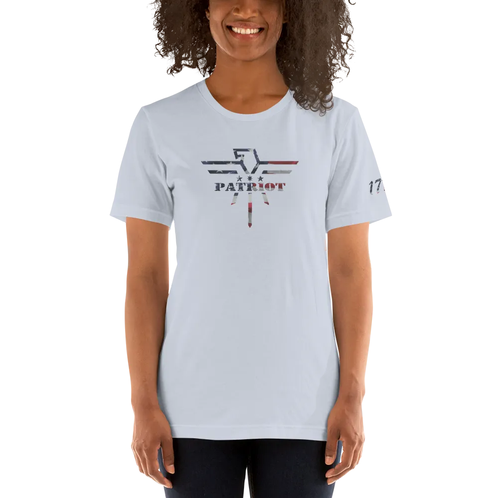 Patriot Eagle Logo RWB Flag T-Shirt