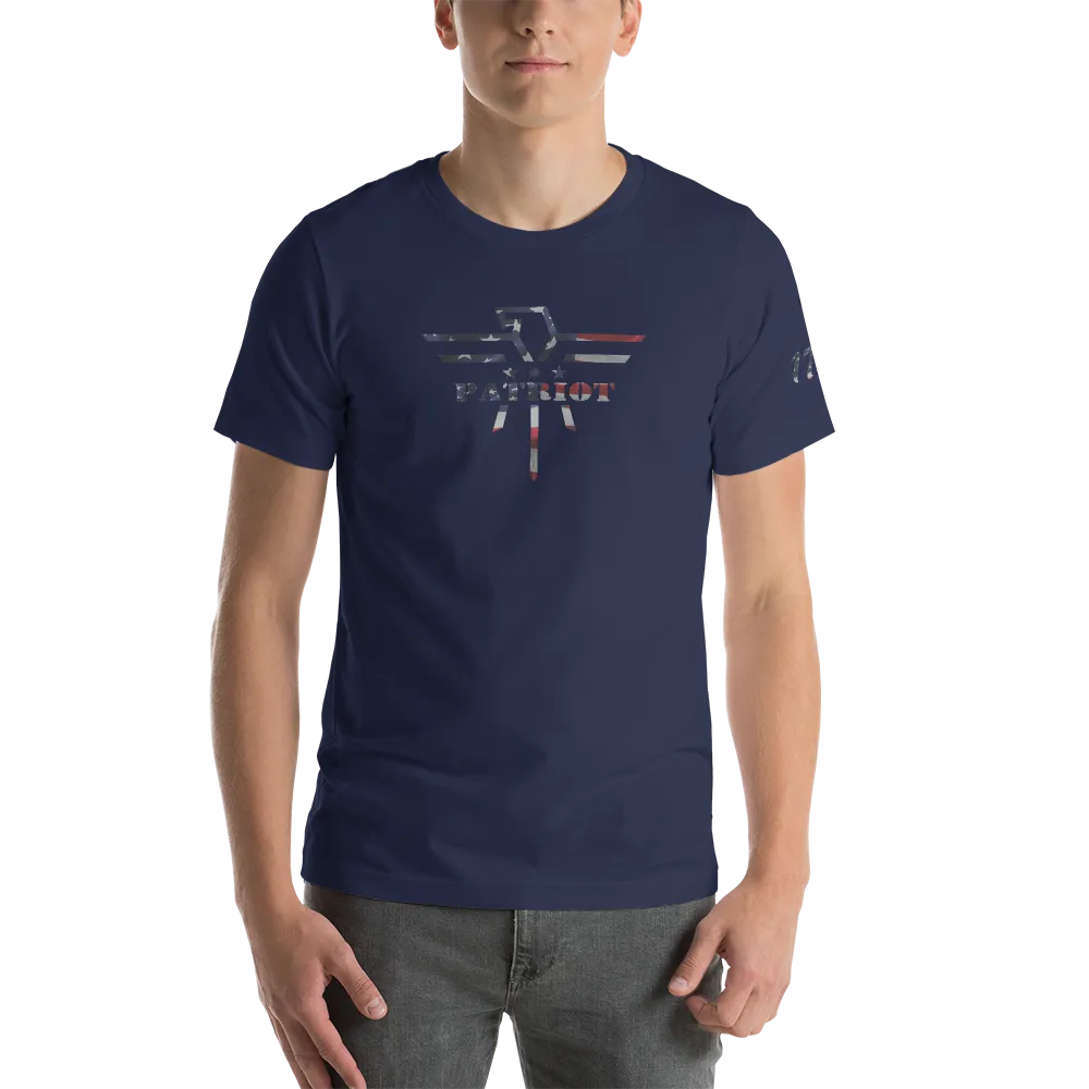 Patriot Eagle Logo RWB Flag T-Shirt
