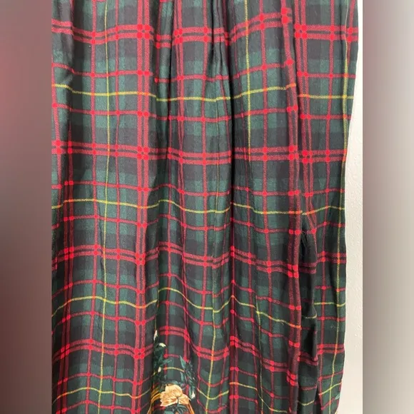 PENDLETON VTG Womens Maxi Rayon Skirt Tartan Floral Tassel Print Size 10 Preppy