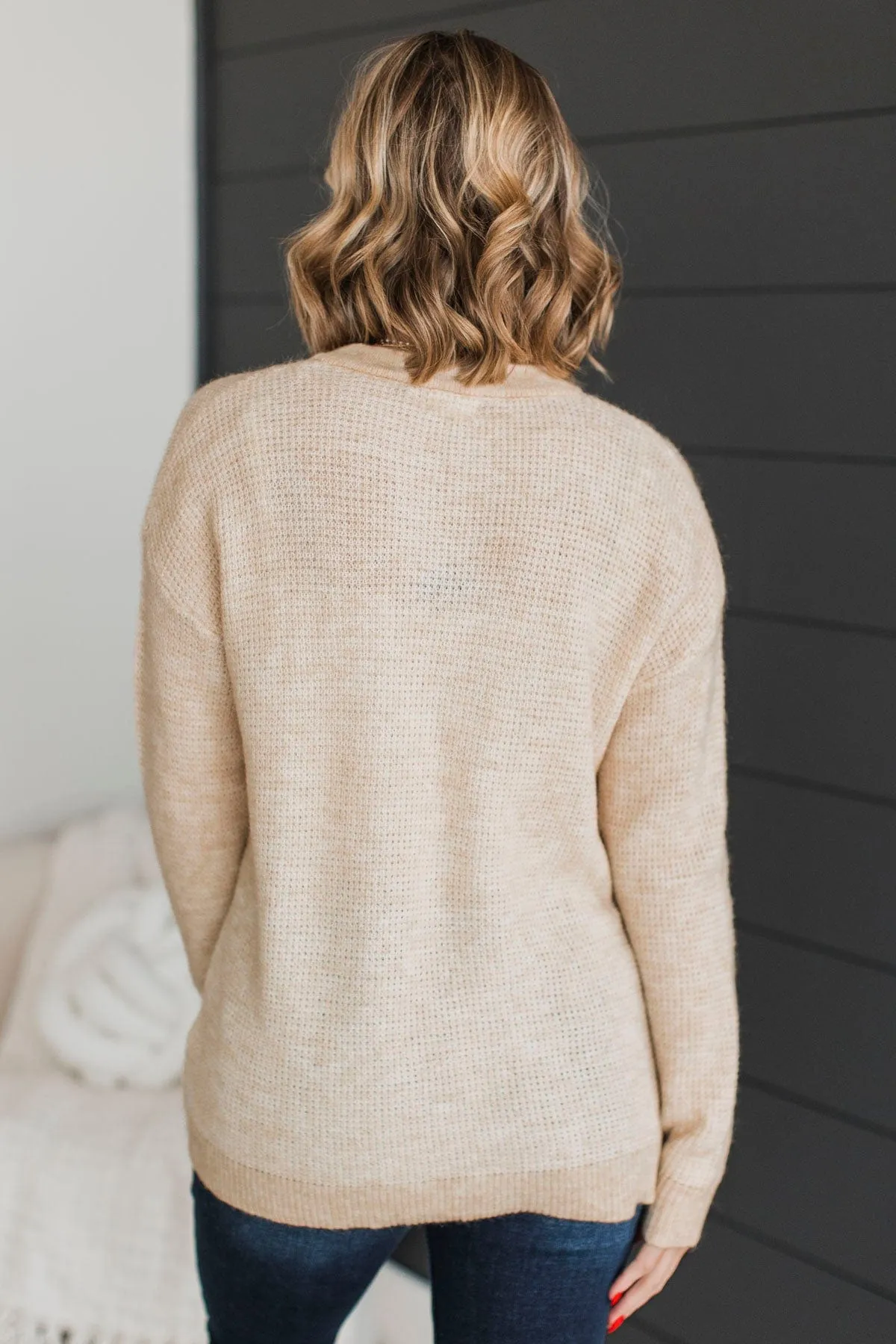 Perfectly Matched Knit Sweater- Oatmeal