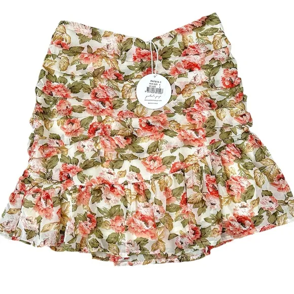Petal &amp; Pup Floral Two Piece Skirt Set - Adalicia Crop Top &amp; Hasse Mini Skirt