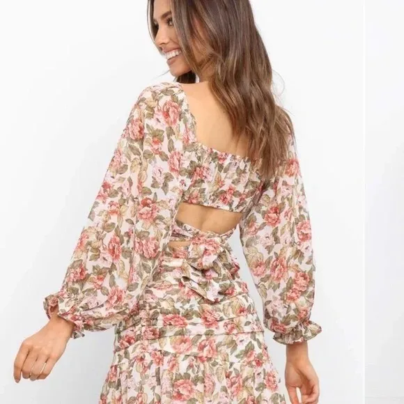 Petal &amp; Pup Floral Two Piece Skirt Set - Adalicia Crop Top &amp; Hasse Mini Skirt