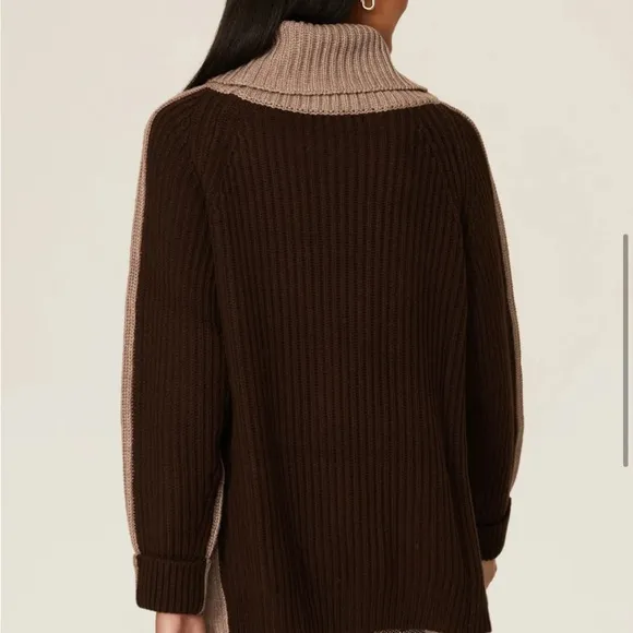 Peter Som Collective Brown Turtleneck Sweater size Large