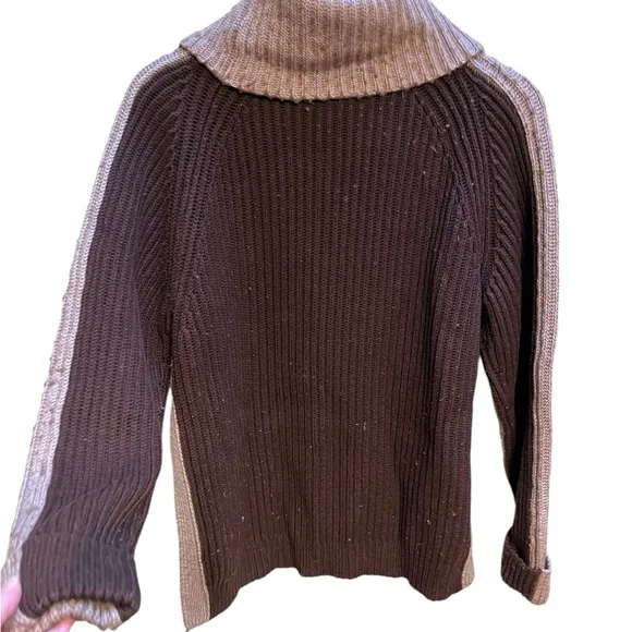 Peter Som Collective Brown Turtleneck Sweater size Large