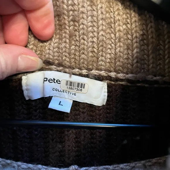 Peter Som Collective Brown Turtleneck Sweater size Large