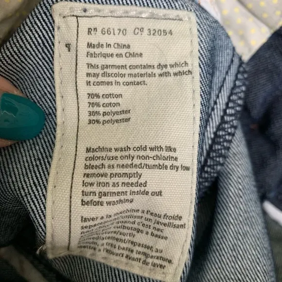 Pilcro and the Letterpress Denim Skirt