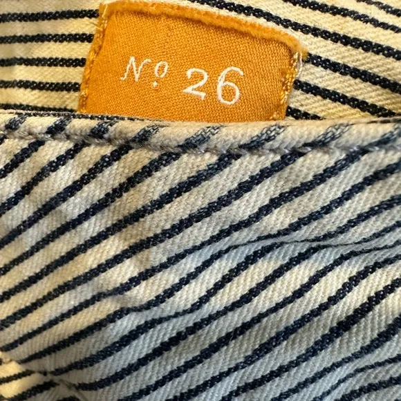 Pilcro by Anthropologie | Denim Pencil Skirt | Stripes | Sz 26