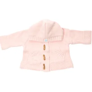 Pink Knit Hoodie