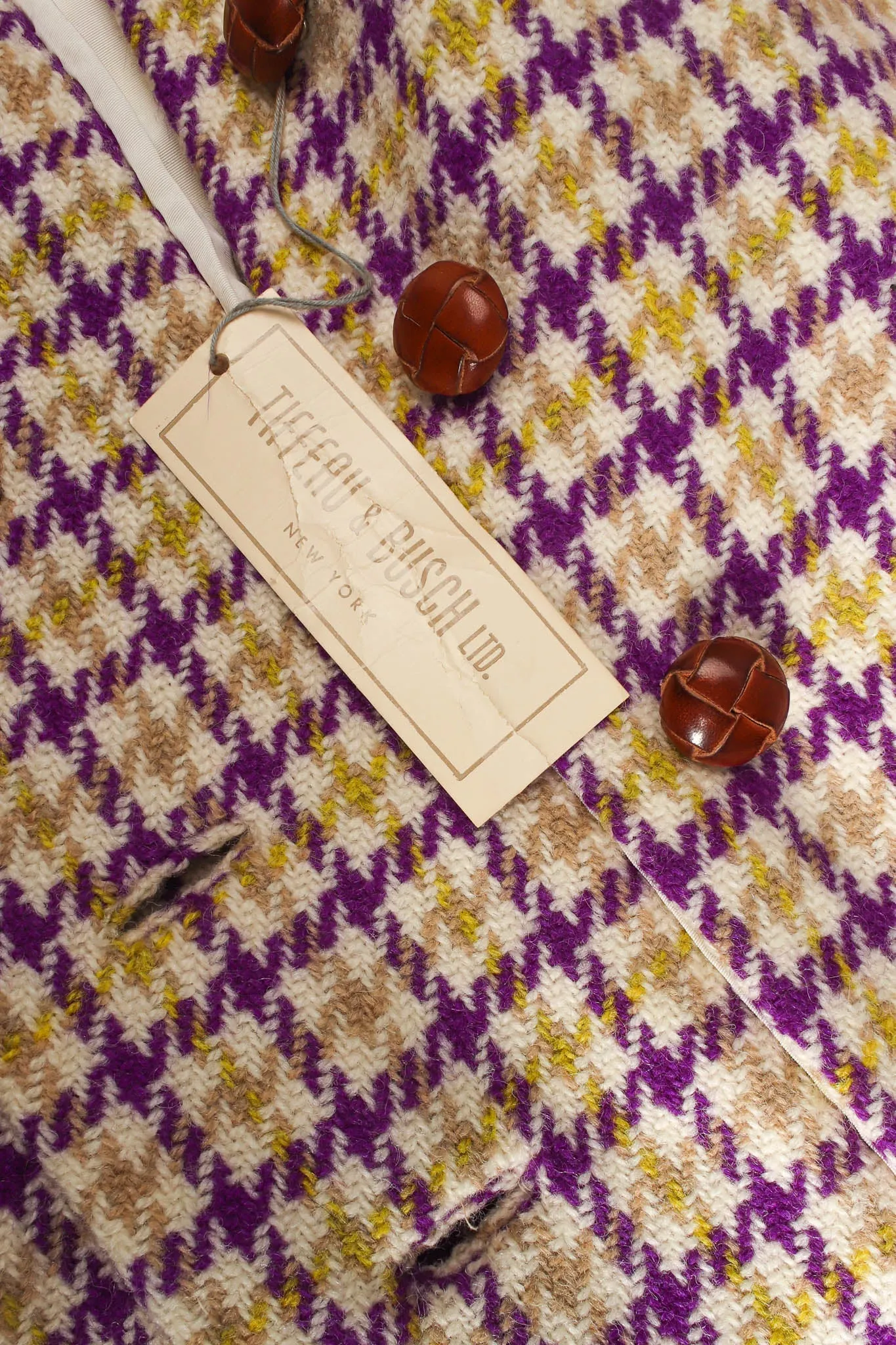 Plaid Tartan Vest Duster & Skirt Set