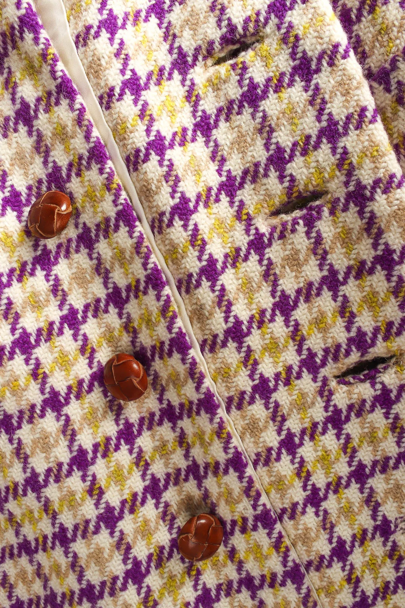 Plaid Tartan Vest Duster & Skirt Set