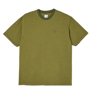 Polar Dizzy Stripe T-shirt Army Green