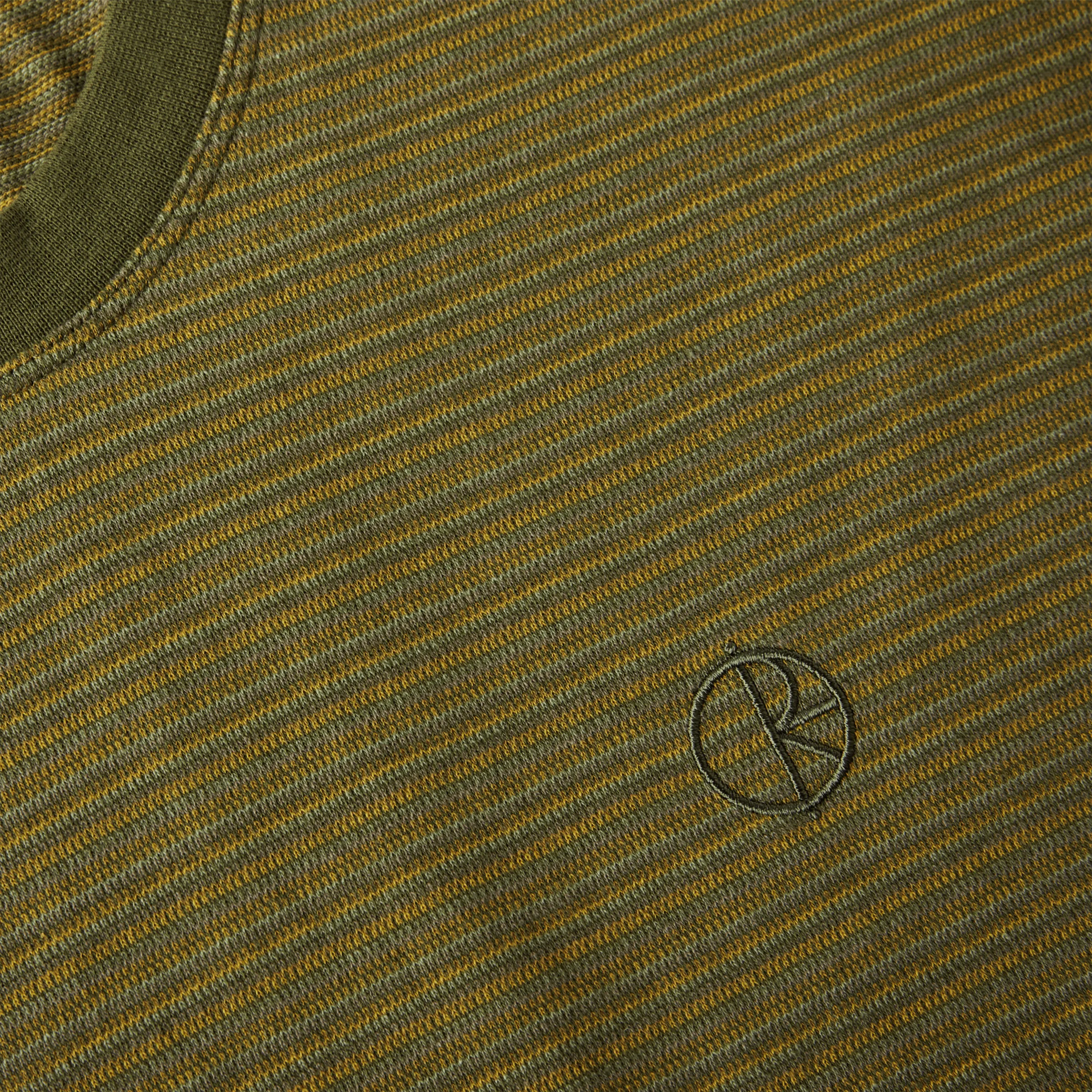 Polar Dizzy Stripe T-shirt Army Green