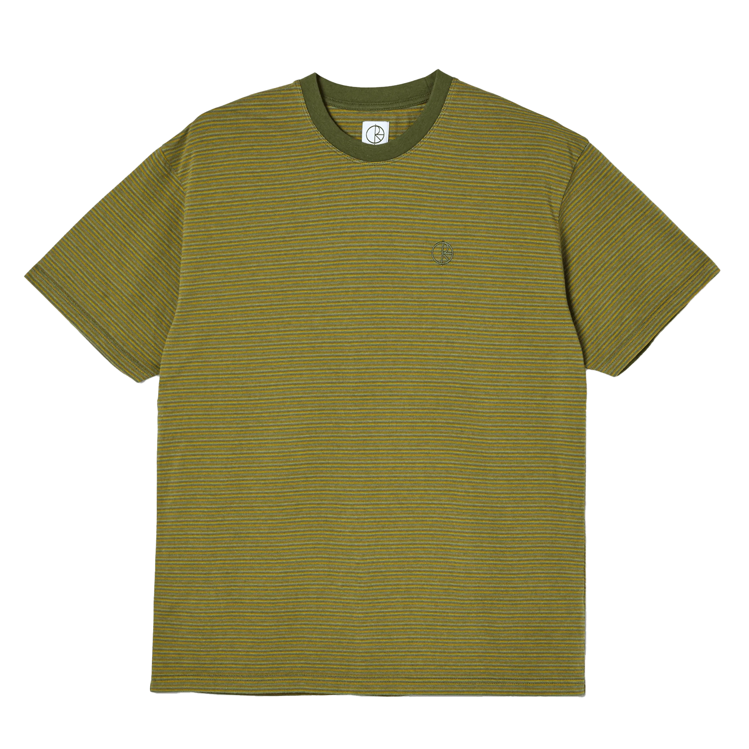 Polar Dizzy Stripe T-shirt Army Green