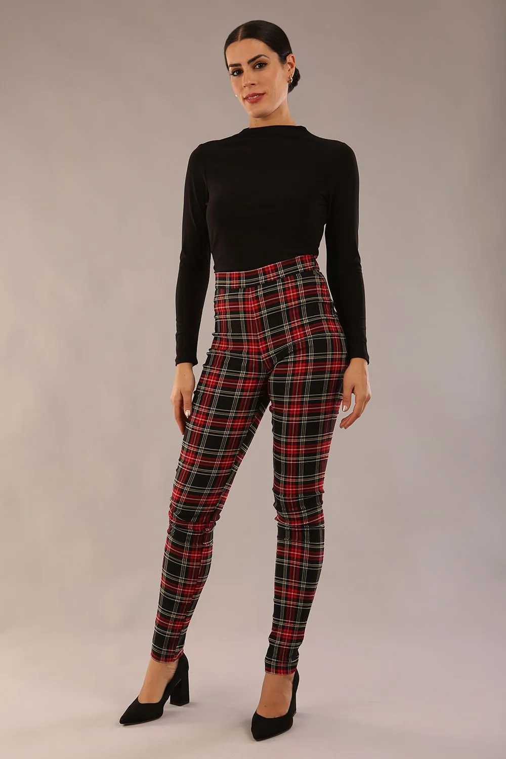 (PRE-ORDER) Cressida Tartan Stretch Trousers