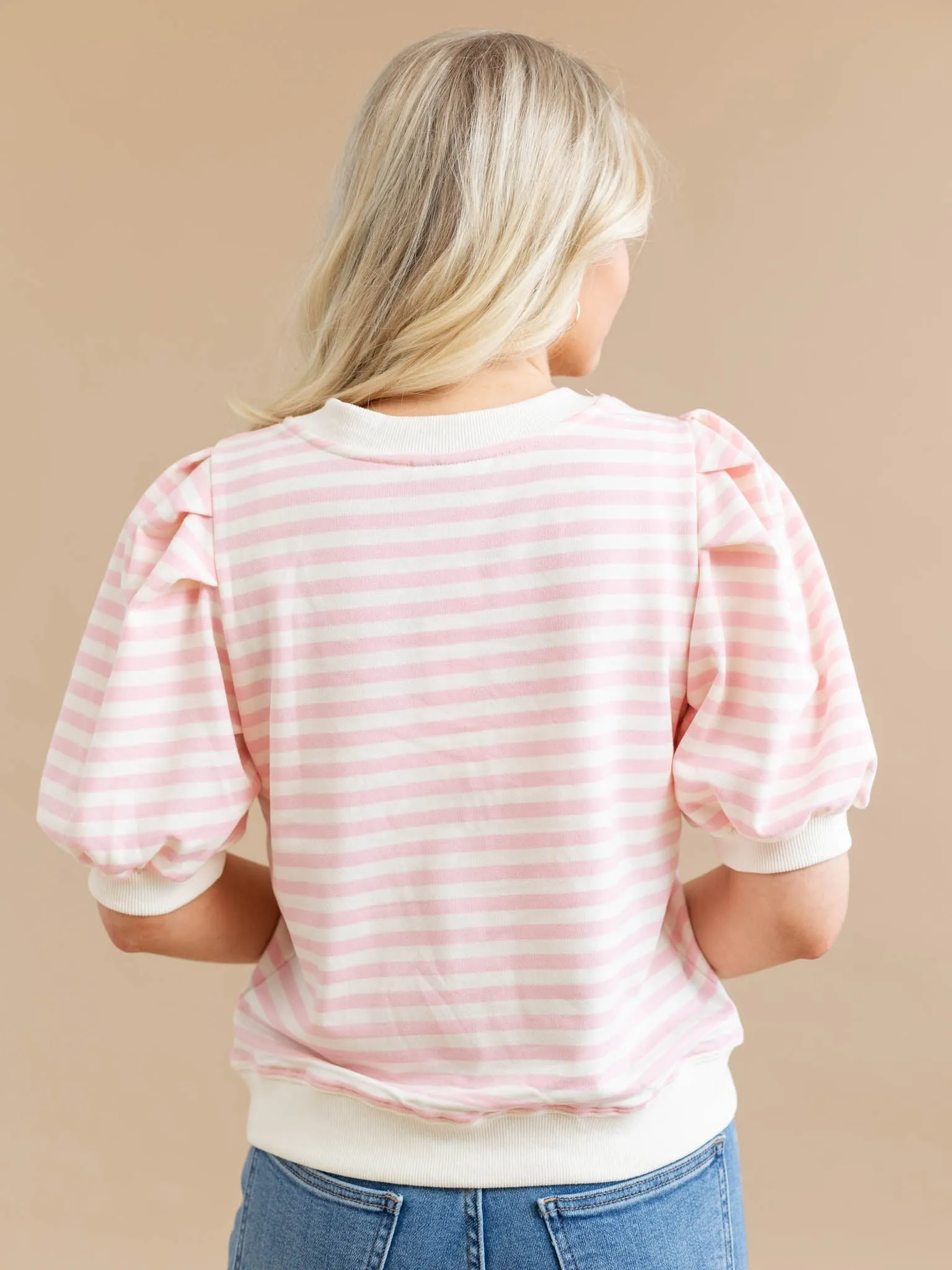 Puff Short Sleeved Stripe Shirt