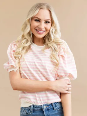 Puff Short Sleeved Stripe Shirt