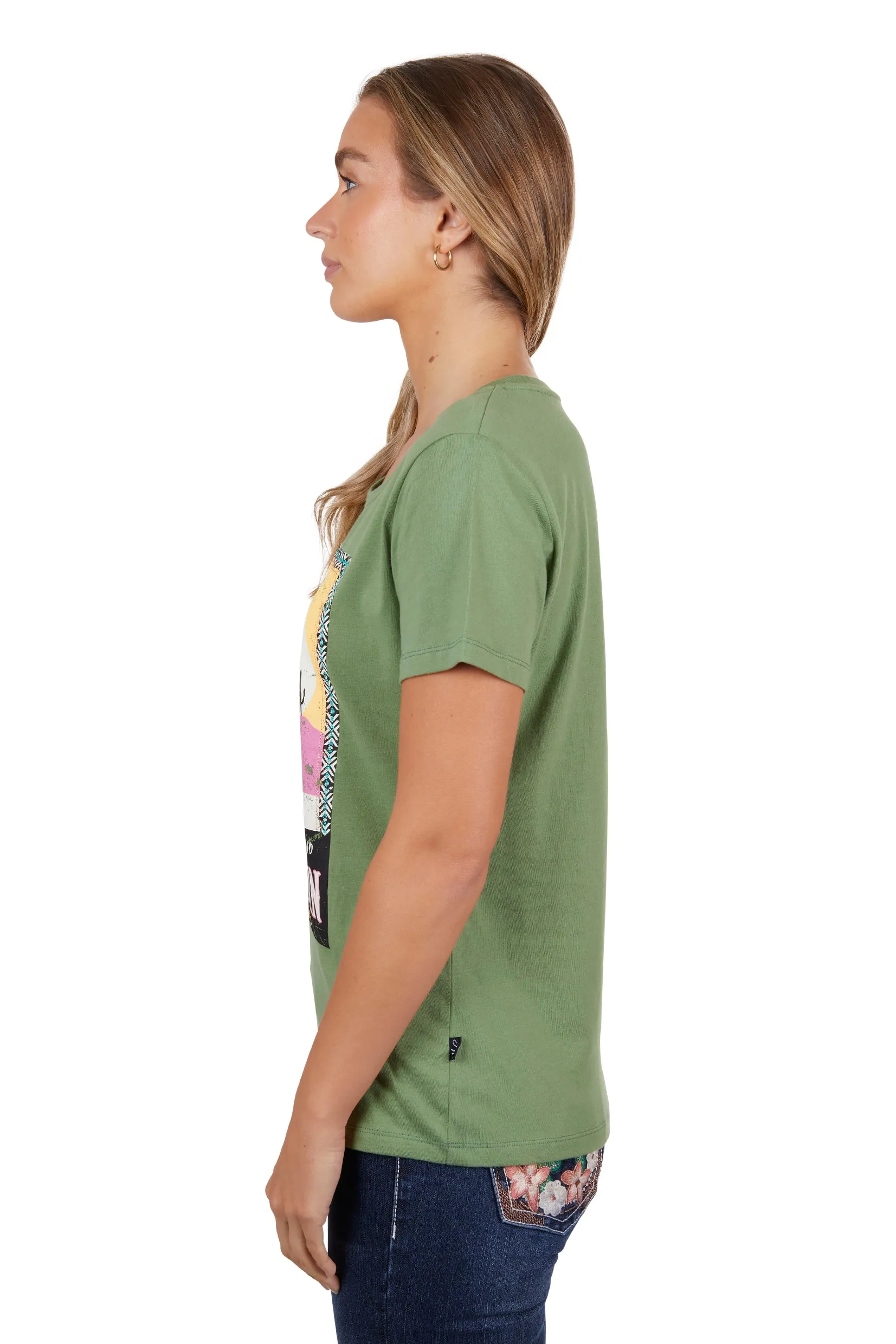 Pure Western Ladies Lauren SS Tee Moss